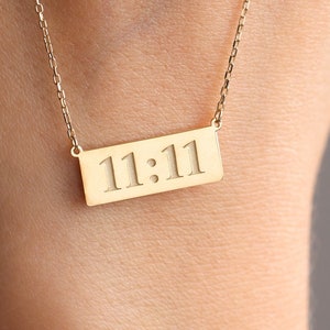 Angel Number Necklace ∙ 2222 ∙ 3333 ∙ 1111 ∙ Gold Angel Necklace ∙ Silver Dainty Necklace ∙ Gift For Her ∙ Lucky Number Necklace