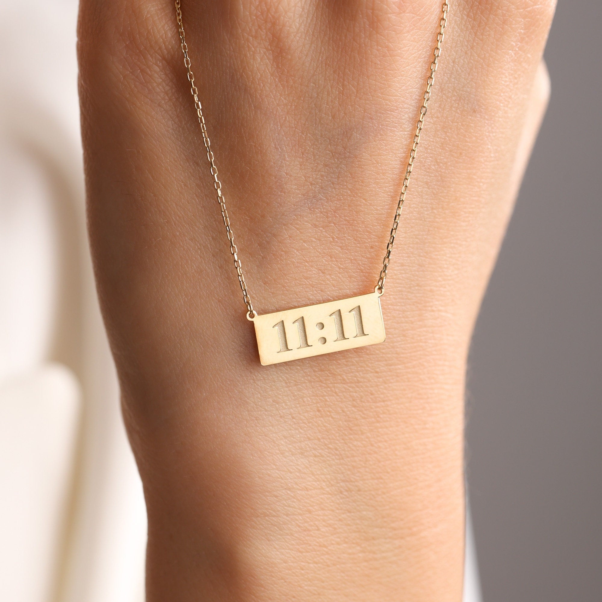 Angel Number Necklace ∙ 2222 ∙ 3333 ∙ 1111 ∙ Gold Angel Necklace ∙ Silver Dainty Necklace ∙ Gift For Her ∙ Lucky Number Necklace