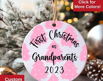 New Grandparents Christmas Ornament First Christmas Grandparents Ornament Personalized New Baby Ornament New Grandparents Christmas Gift