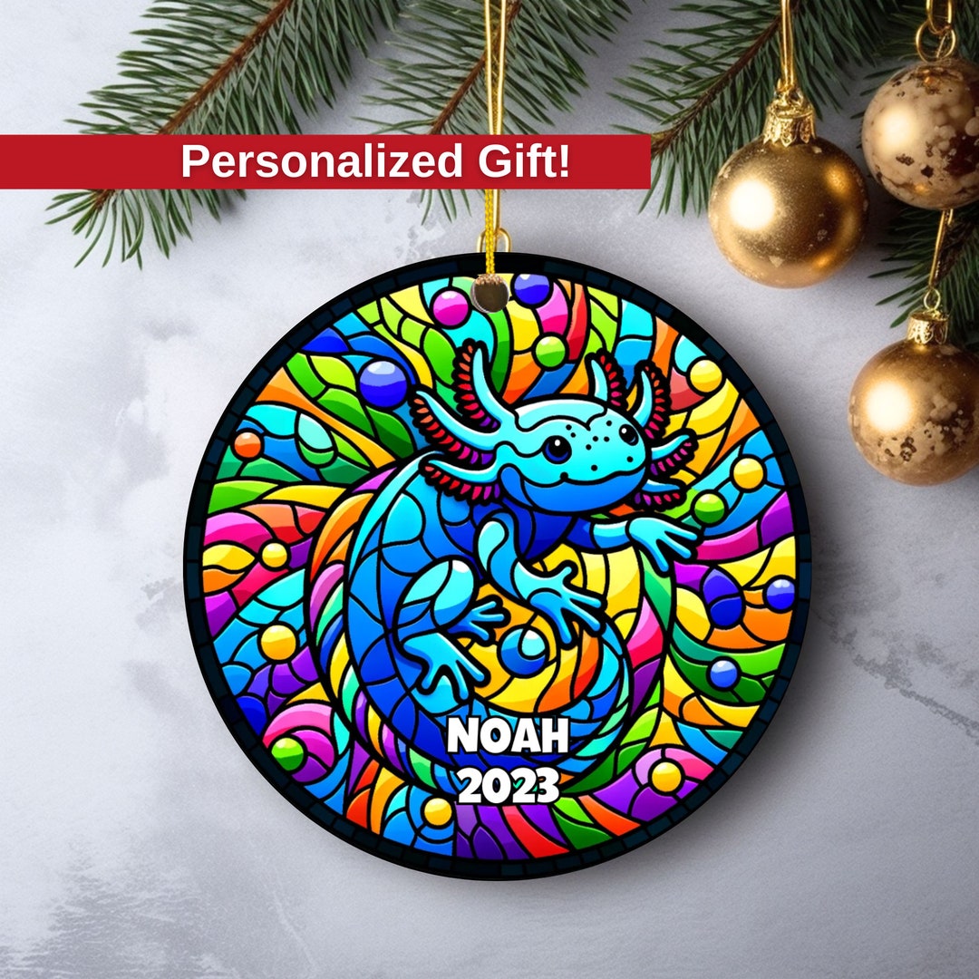 Personalized Axolotl Gift Axolotl Ornament Gift for Girls Etsy
