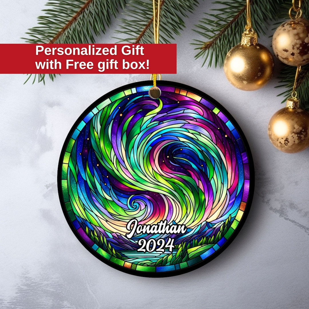 Northern Lights Gift, Night Sky Ornament, Northern Lights Gifts, Starry ...