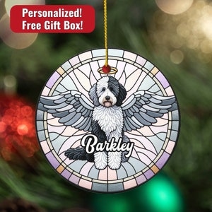 Custom Labradoodle Memorial Ornament, Dog Loss Keepsake, Pet Memorial Ornament, Dog Owner Gift, Doodle Sympathy Present for Owner