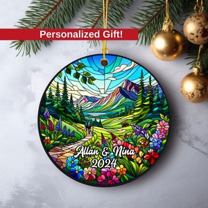 Custom Hiking Ornament, Personalized Hiker Ornament, Hiking Gift for Men, Hiking Gift for Women, Hiker Christmas Gift, Unique Hiking Gifts