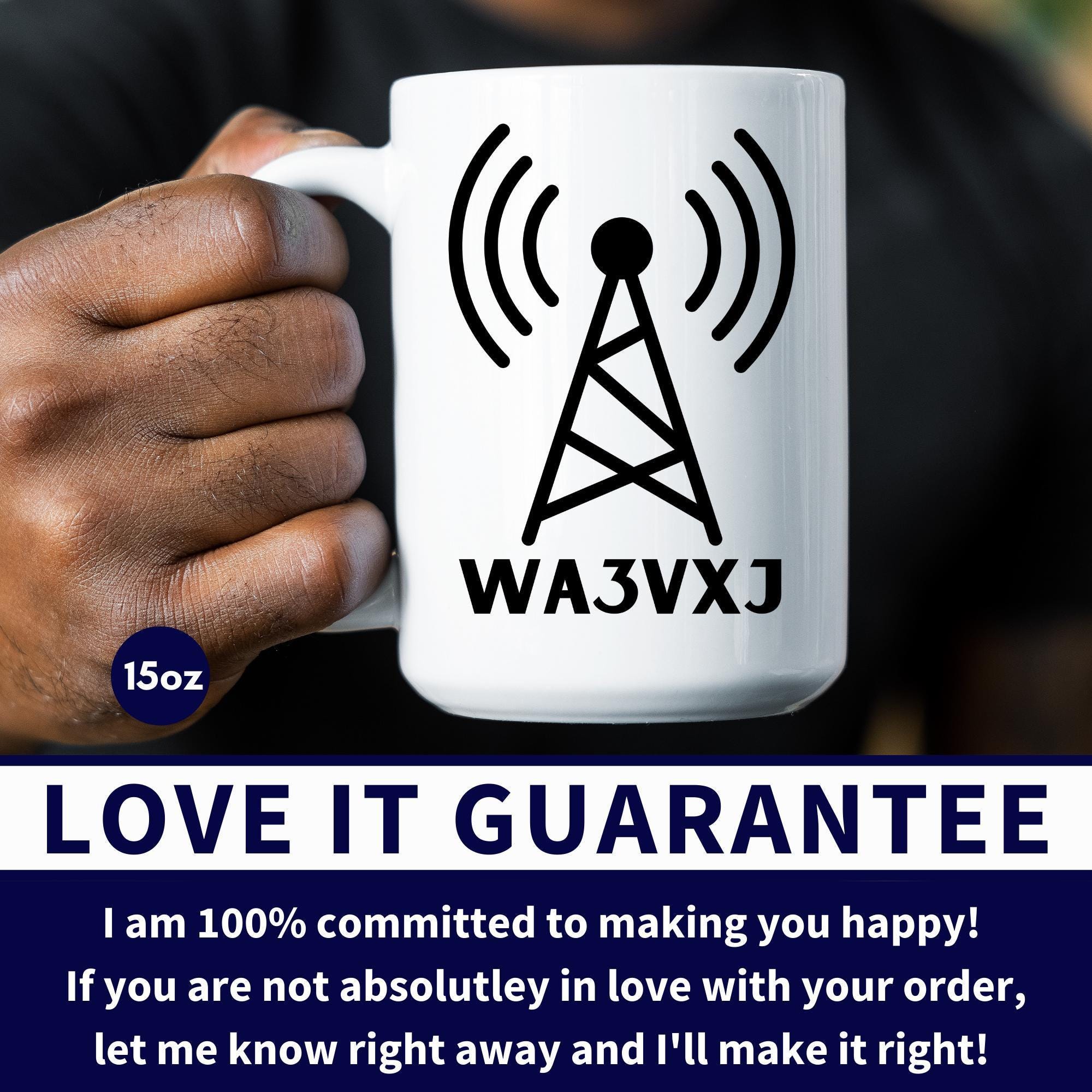 Custom HAM Radio Call Sign Gift, Personalized Amateur Radio Mug, Ham ...
