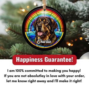 Custom Spanish Mastiff Ornament, Personalized Mastiff Memorial Keepsake