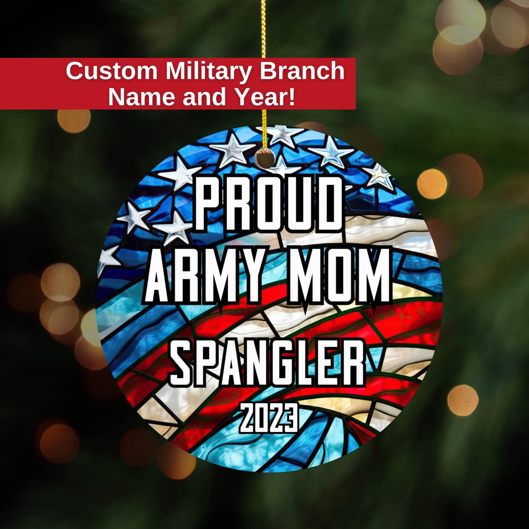 Personalized Military Mom Ornament Military Family Gift Military