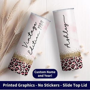 Custom 40th Birthday Gift For Her, 20th/30th/40th/50th/60th Birthday Tumbler Gift, Vintage Birthday, Birthday Gift For Her Friend Mom Sister