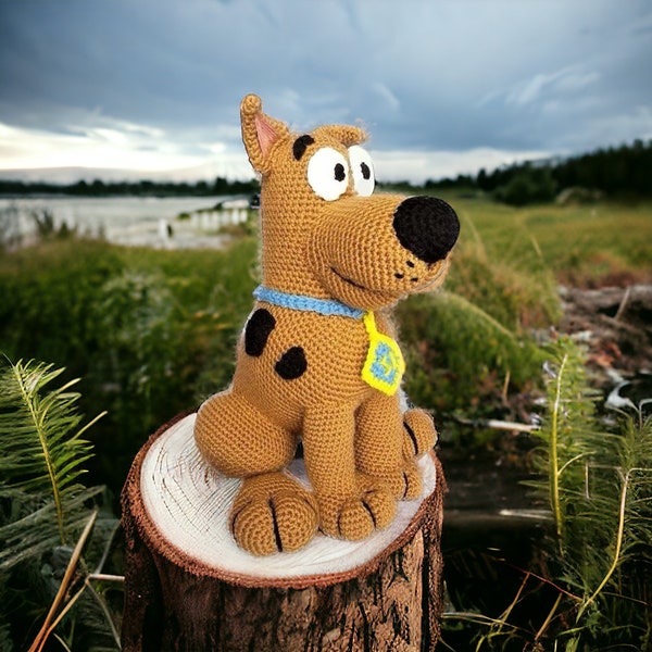 Scooby Doo Häkelanleitung, Tiere Amigurumi Pattern Welpe Englisch PDF