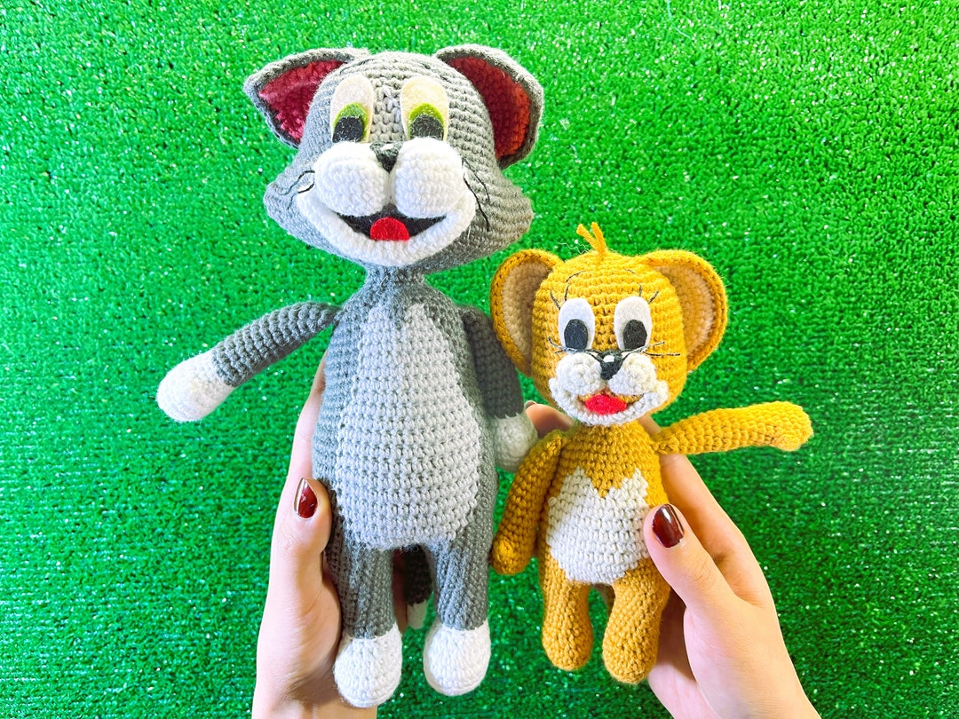 Cat Tom and Mouse Jerry Amigurumi Pattern for Beginners, Animals ...