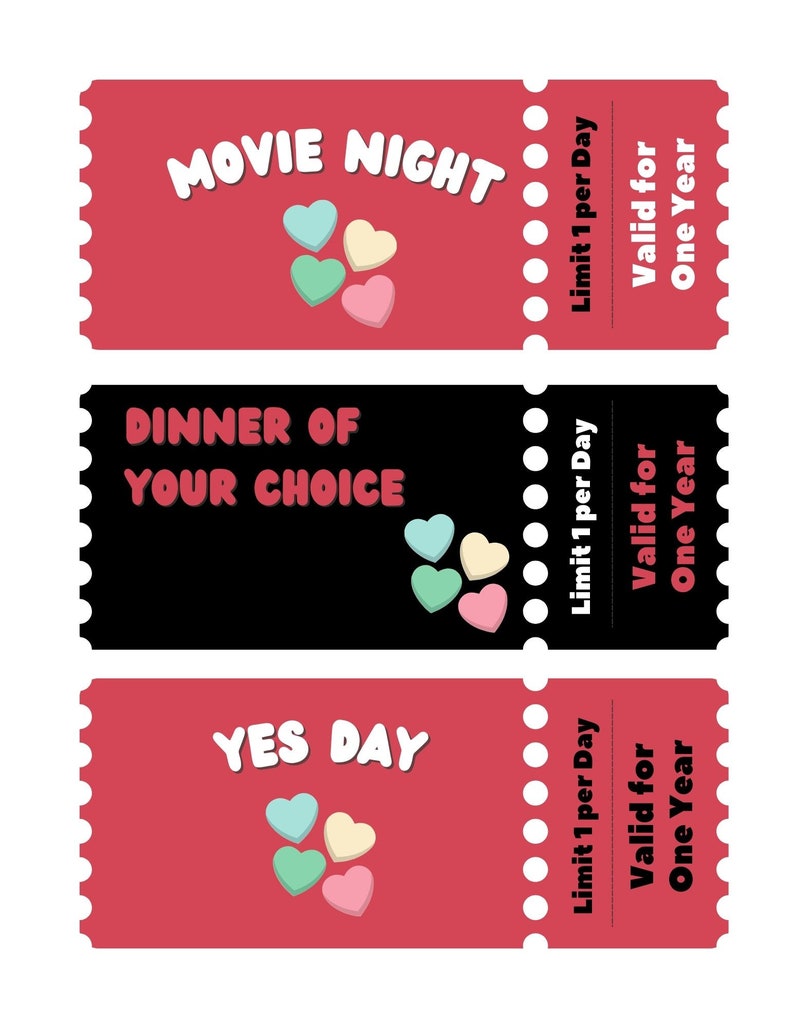 Printable &amp; Fully Editable Coupon Book DIY Gift Voucher Template ...