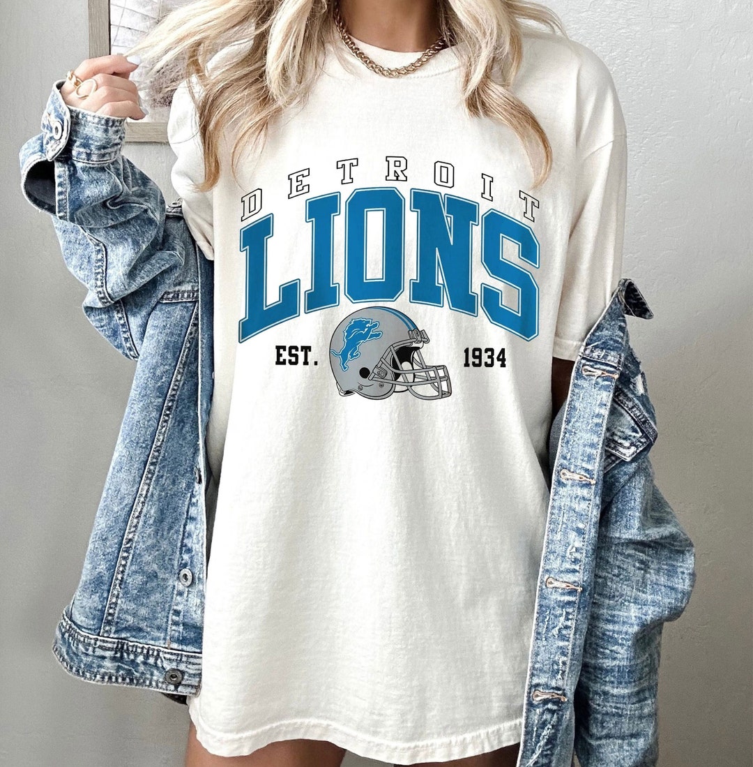 Detroit Lions Sweatshirt Detroit Football Tshirt Detroit Etsy