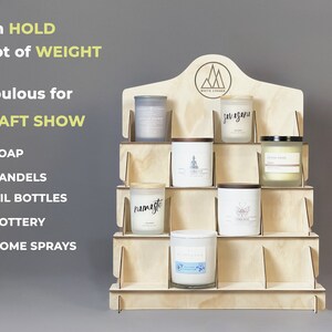4 Tier Retail Display Rack Stand With 10 Hooks, Candy Display Rack