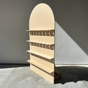 Arch Backdrop with Removable Shelves - Non-Painted - Foldable - Event Decor - Party Props