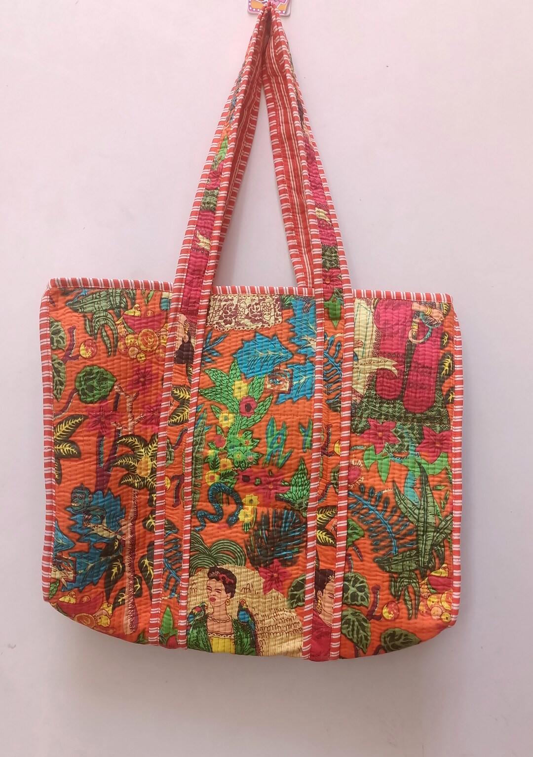 Exotic India Eco Friendly Handmade Fibre Shopping Bag (Languishing Art of Tamil Nadu) main image 1