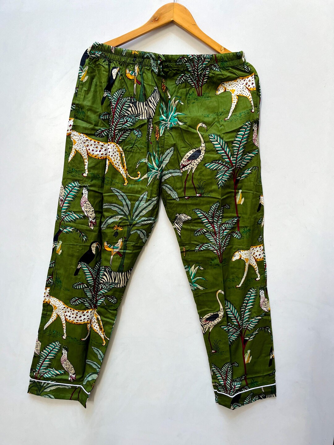 Cotone Dinosauri Dino Scheletri Teschi Ossa Pantaloni Lounge