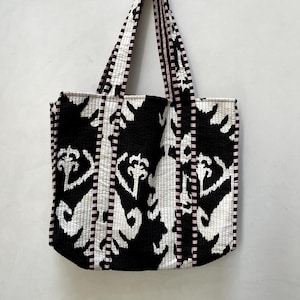 Baumwoll Quilten Handblock Taschen, handgefertigte Tragetasche, Versandtasche, Hippie Tasche, Seesack, Reisetasche, Schultertasche, einzigartig
