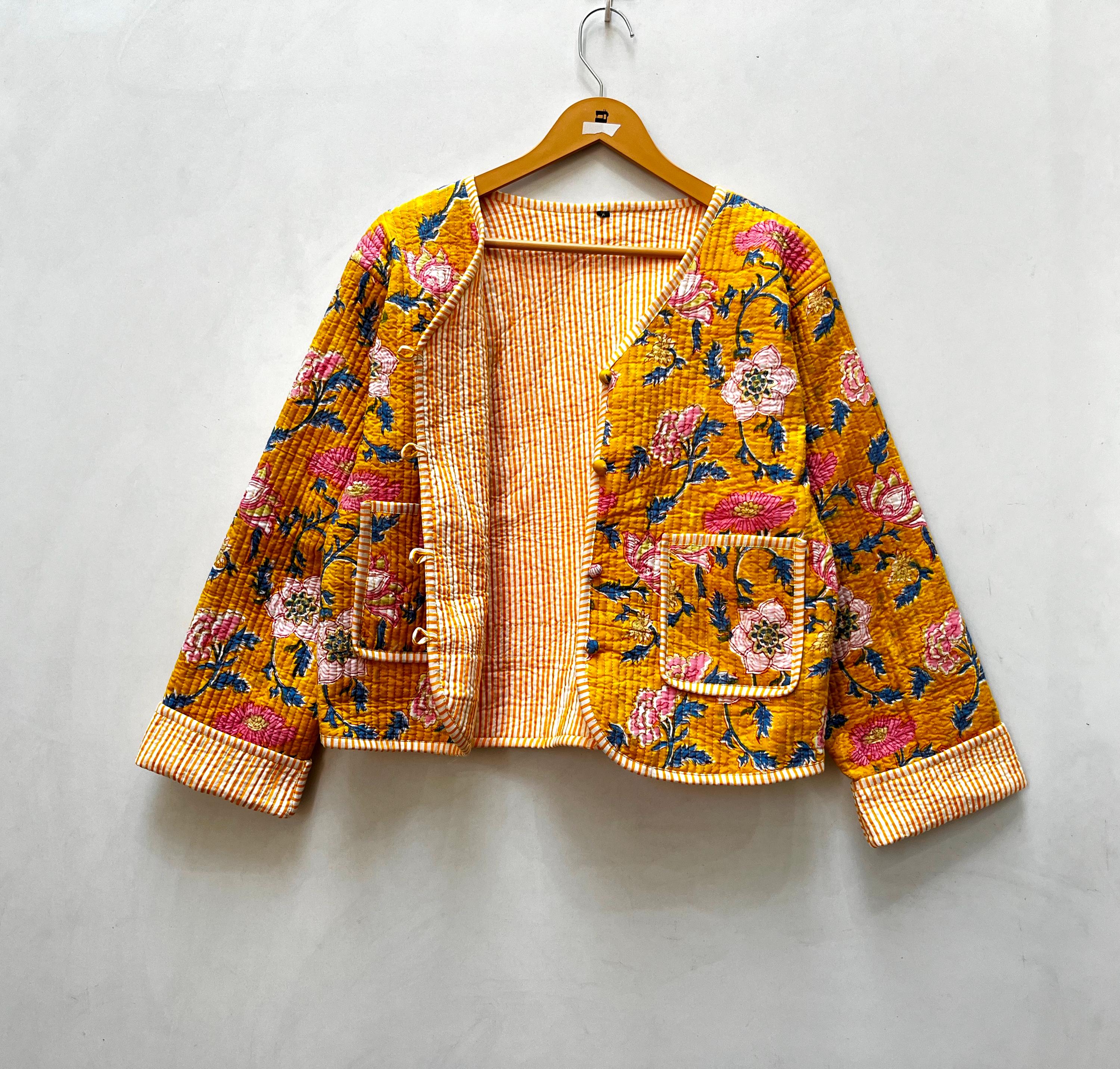 Color Block Jacket Yellow - Etsy