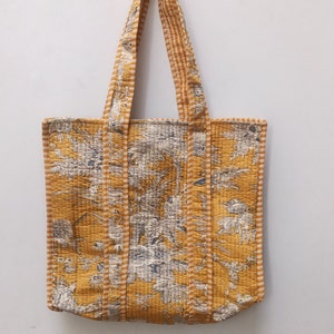 Baumwoll-Einkaufstasche !! Handblock gesteppte Stofftasche, leichte Frauen Handtasche, Beach Wear Aufbewahrungstasche, Marktumhängetasche