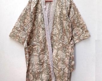 リバーシブル花柄カンタキルティング着物ジャケット、L-XL - Etsy 日本