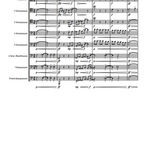 Life of a dead man, for trombone octet