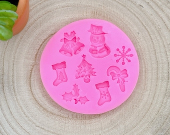 Christmas Silicone Mold Christmas silicone mold for decorating cakes, for cake decorating and crafting