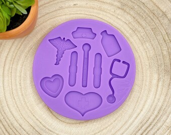 Nurse Doctor Silicone Mold Silicone mold for decorating cakes, for cake decorating and crafting