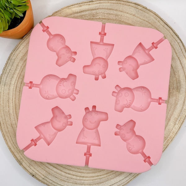 Peppa Pig Silicone Mold Silicone mold for decorating cakes, for cake decorating and crafting
