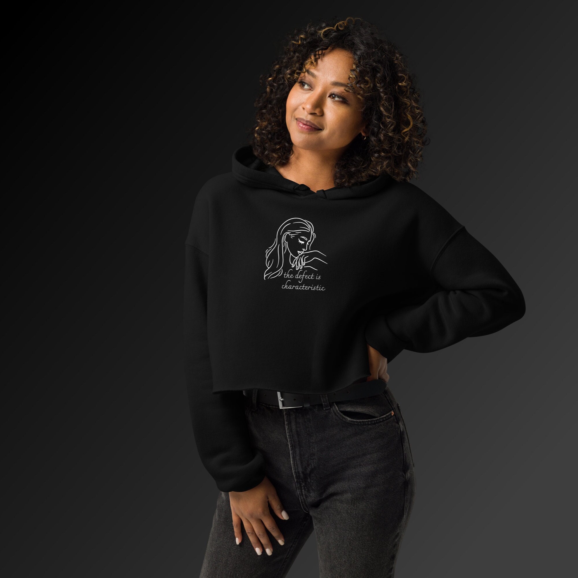 Bella canvas crop top hoodie deals