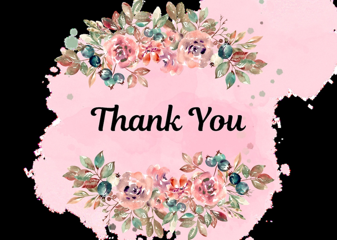 Thank You Card Bundle Printable Thankyou Cards Thankyou Etsy