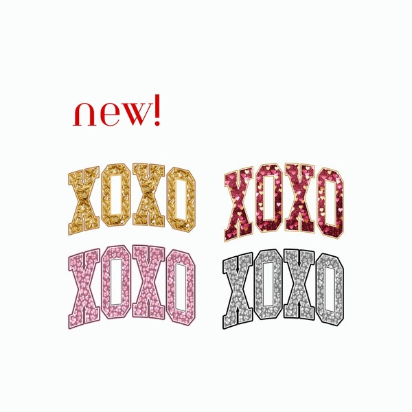 Retro Valentine Png XOXO Bundle | Glitter XOXO | Valentine Sublimation design | Love XOXO Png | Valentine Designs Png