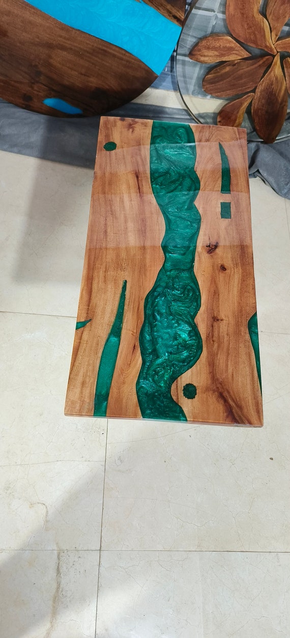 Handmade Wooden Epoxy Table Top, Hallowen gift , Home Decor, Fall Decor