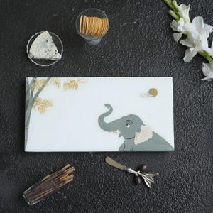 Stone Work Serving Platter, Home Living Platter, Elegant Dinnerware, Kitchenware for Women, Hosting Gift, Unique Serveware