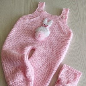 cute bunny knit baby romper and buckle, newborn photo shoot, baby clothes, knit, baby shower costume, animal romper