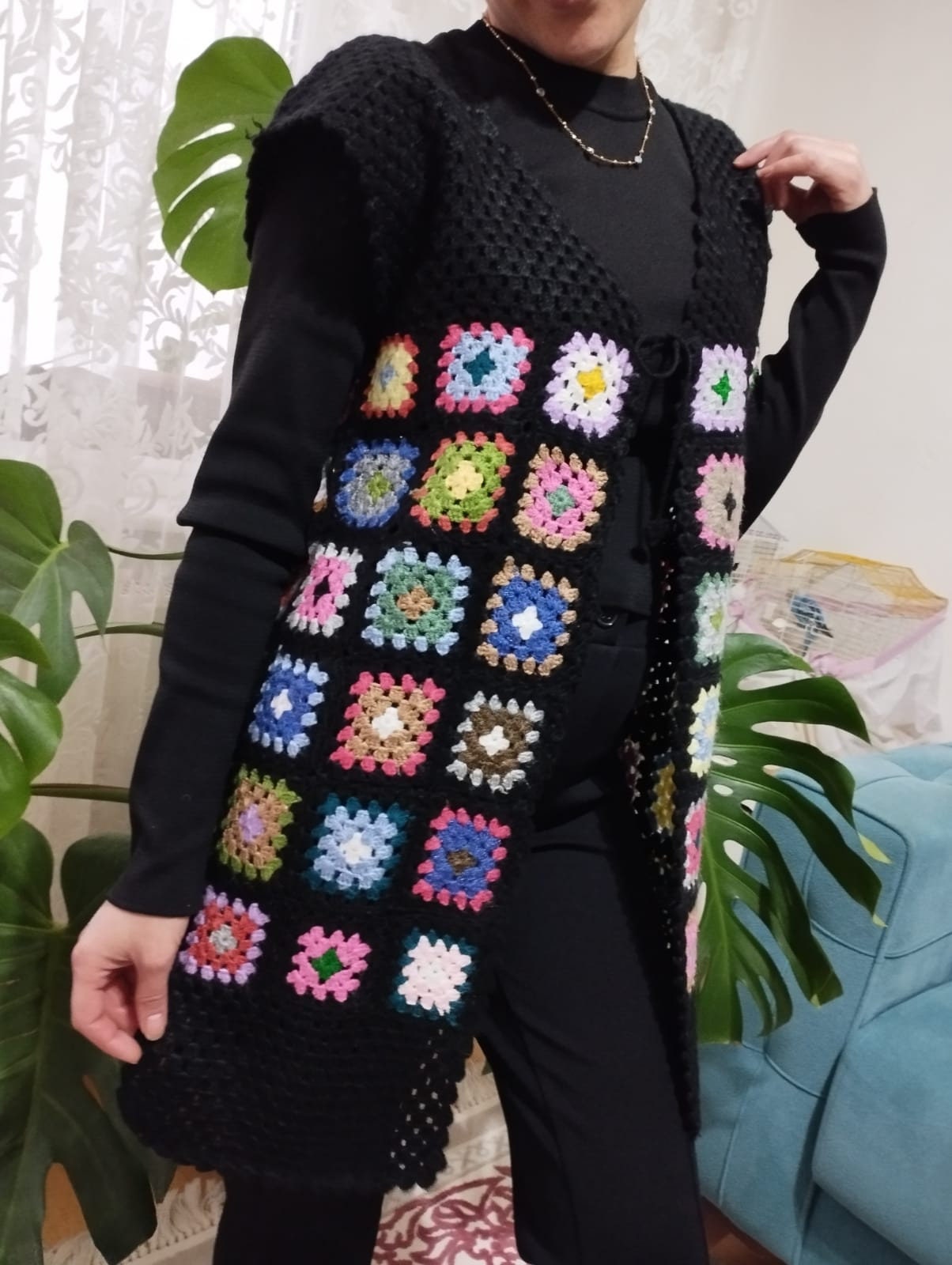 KnittedのBulky Brush Flower Cardigan 全2色 bgg26069_green_xl?w=537&qlt=