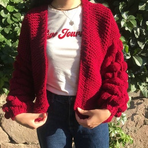 Halloween PulloverFrauen Kleidung,Boho Kleidung,Rote Strickjacke,hunky Strickjacke,trendy,Himbeer-Strickjacke,Oversized-Strickjacke