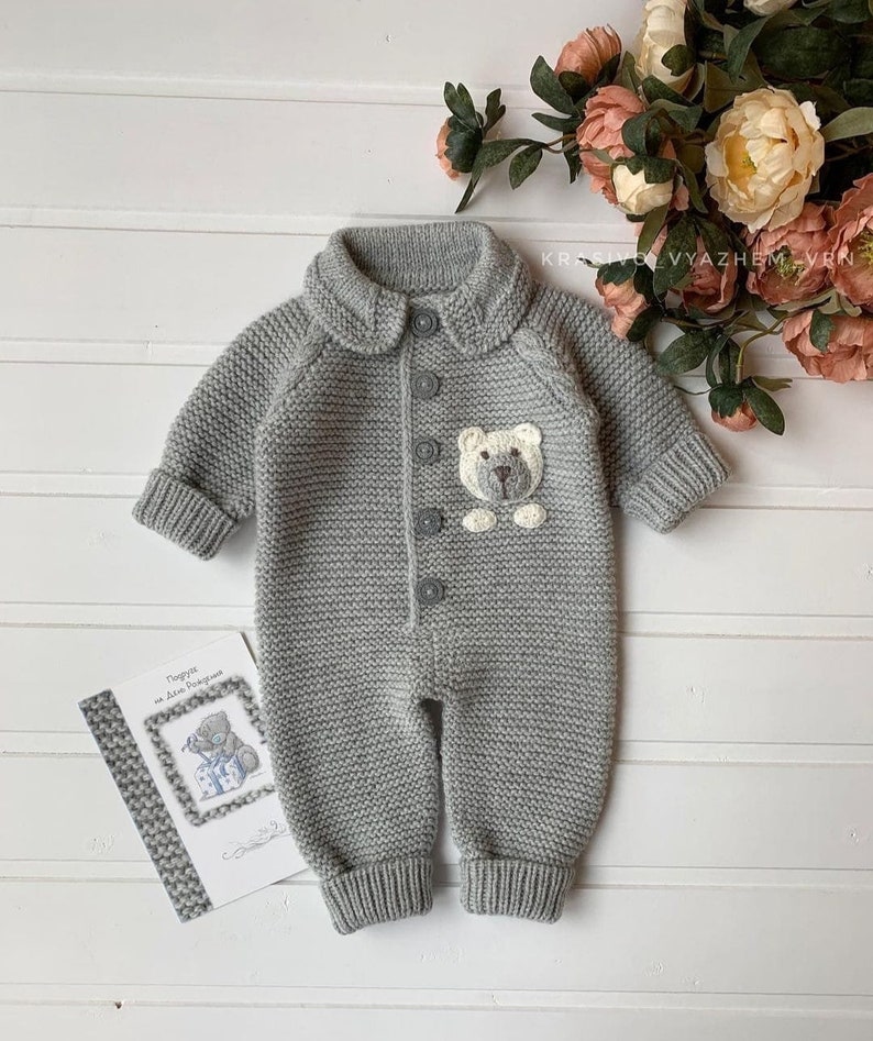 4 Piece Teddy Bear Newborn Suit and Set,baby gift,Newborn Baby Graduation Dress,Unisex Baby Clothes,newbornbaby gift,Homecoming HospitalGift 画像 8