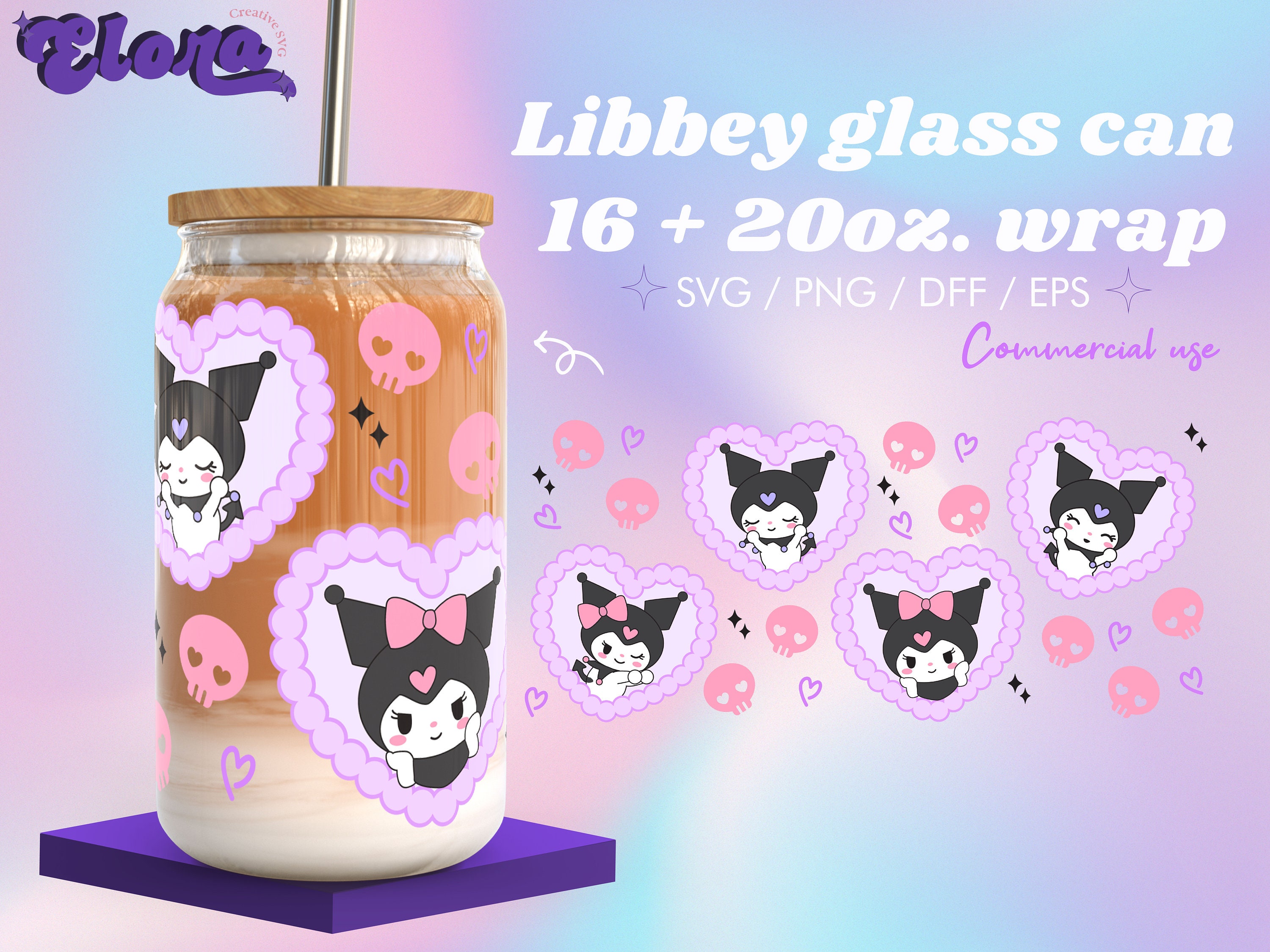 Floral Kitty Glass Cup – Lovely Creations