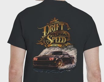 Drift Speed T-Shirt | Muscle Car Racing Graphic Tee
