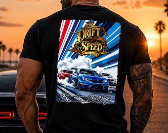 Drift Speed BMW M3 M4 M5 Racing Shirt, JDM Car Enthusiast Tee, Motorsport Apparel