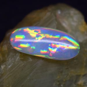 AAAA++ Quality Incredible Collectors Piece Natural Gem Koroit Boulder Opal Polished Cabochon Gemstone Long Oval Shape Opal Eye Clean Opal