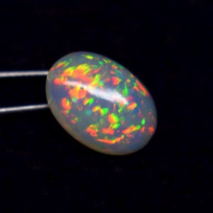 6.7 Crt, Natural fire ethiopian opal loose stone, Cabochon loose stone, opal for Making jewelry, AAAA Ethiopian opal, High quality fire opal