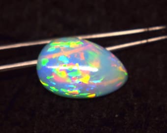 AAA Ethiopian Opal Cabochon, Multi Fire Gemstone (10.6 Crt)