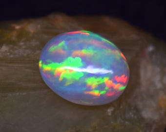 AAA++ Opal 15x12x6 mm Oval Shape Opal Multi Fire Gemstone