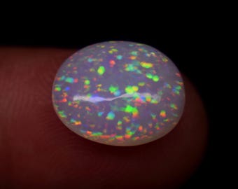13x11x5MM Rare Dots Fire Oval Shape Opal Cabochon Gemstone| Lightening Ridge Opal| Pattern Fire Opal| Loose White Opal| Cabochon Supplier