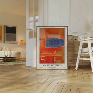 Mark Rothko Art Print, Exhibition Rothko Poster Art, Modern Wall Decor, Abstract Expressionist Print, Abstract Minimal Art, Digital Download