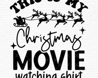 Funny Christmas Movie Svg files for Cricut, Santa Reindeer Sleigh svg for shirts, Sublimation Png Clipart Sticker, Instant Digital Download