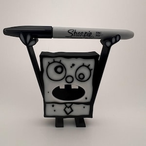 Doodlebob Holder for your Desk | Pens | Pencils | Markers | Desk Accessories | Funny