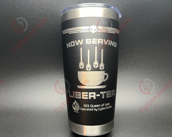 Personalized Helldivers 2 Inspired 'Liber-tea' Stainless Steel Tumbler