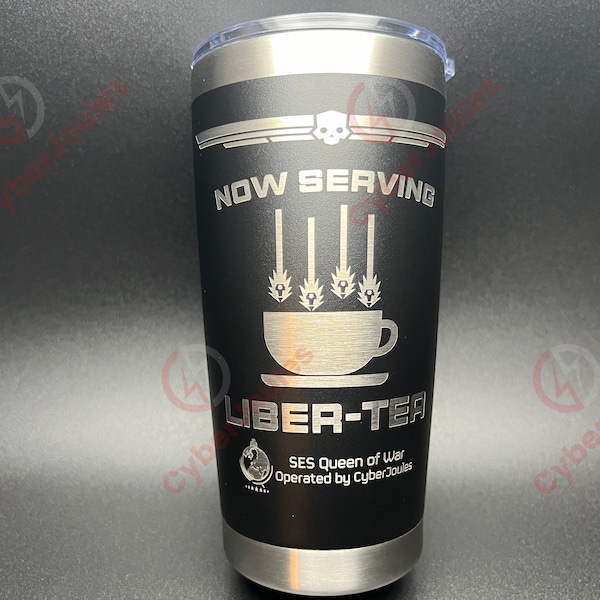 Personalized Helldivers 2 Inspired 'Liber-tea' Stainless Steel Tumbler