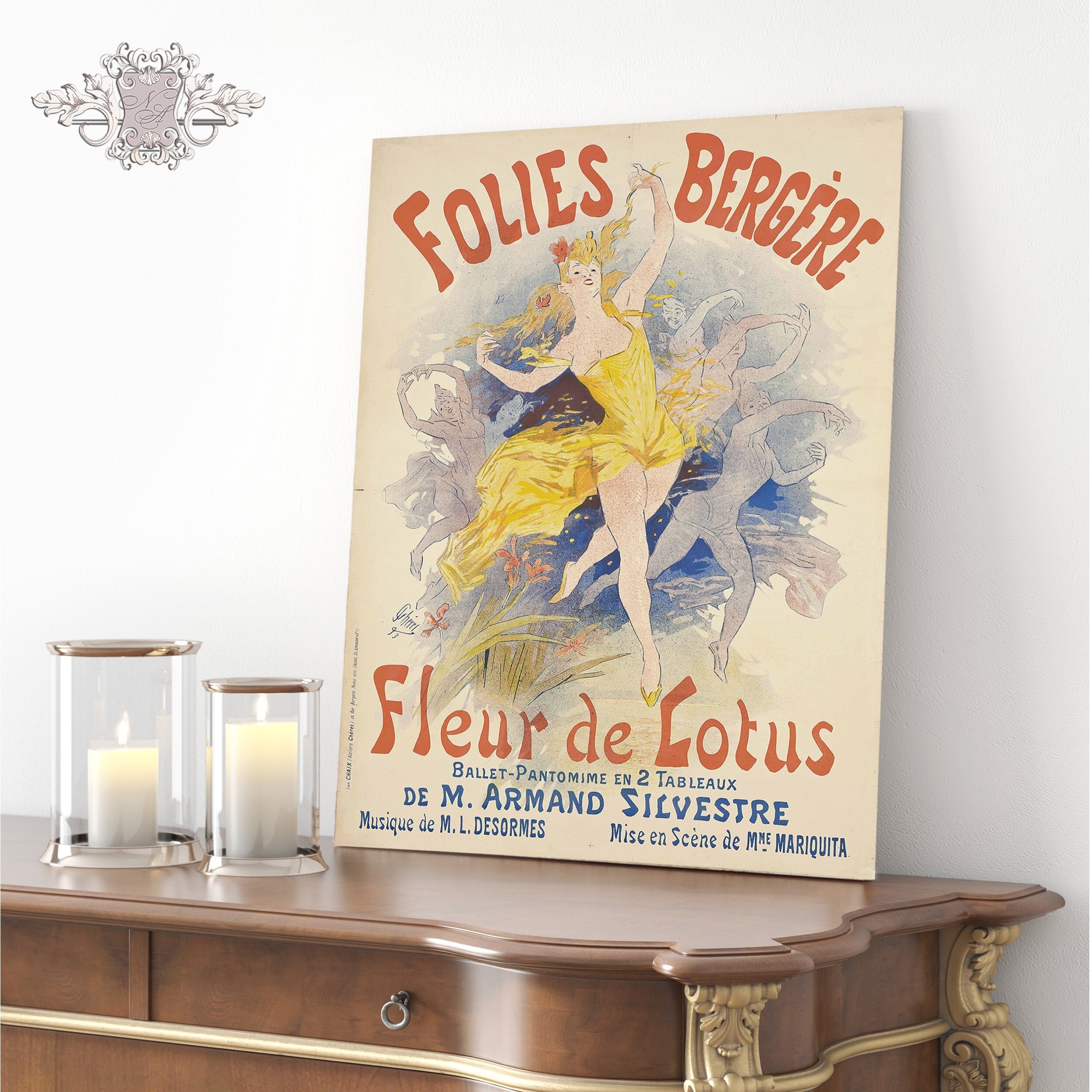 Bougies Blanches Feuille d'or – Chéret